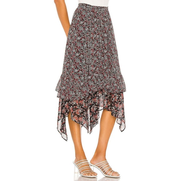 Free People | Zuma Drippy Ruffle Skirt Size 2 - Picture 2 of 9